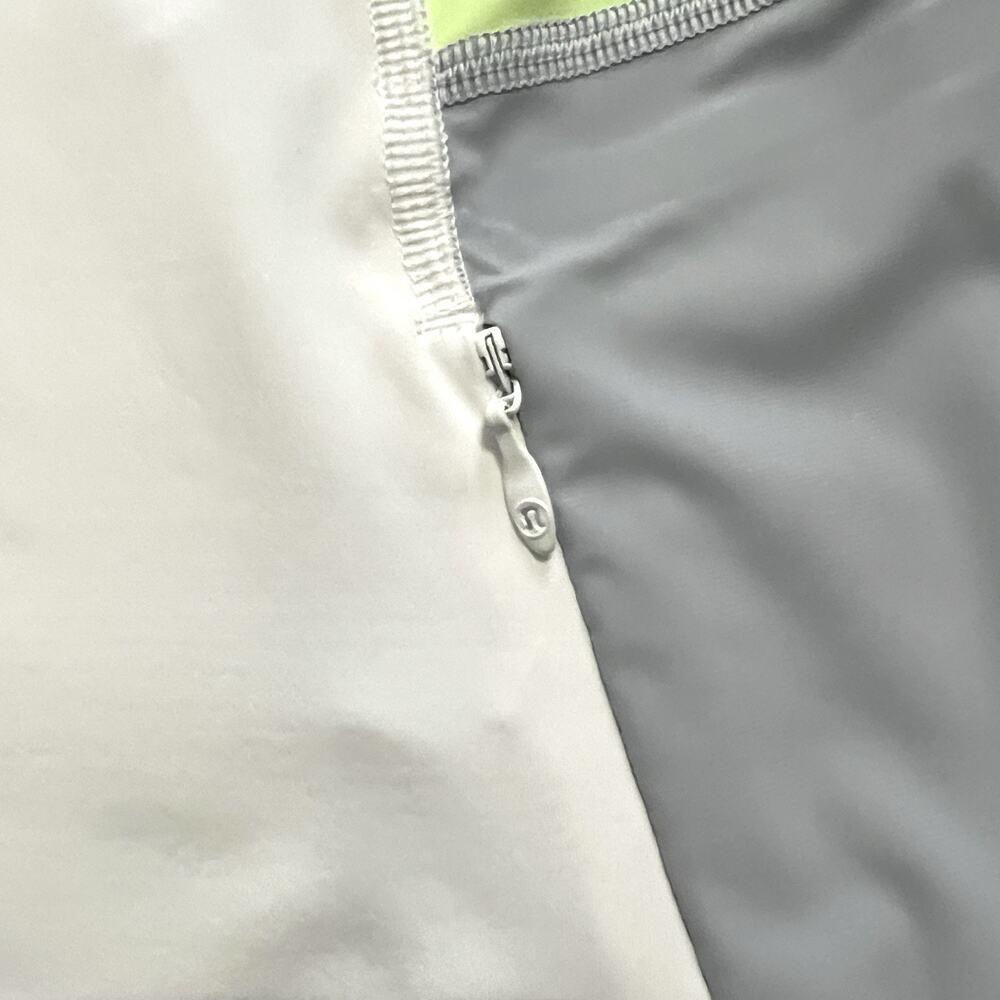 Lululemon Women Trail Bound Long Sleeve White Clear Mint Green Thumbhole Shirt 6 - Picture 4 of 10